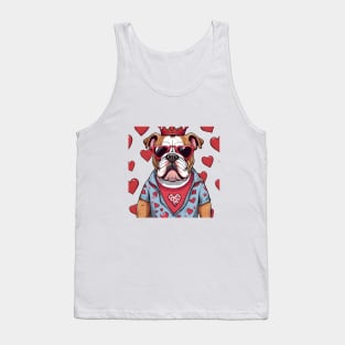 Love King Bulldog Tank Top